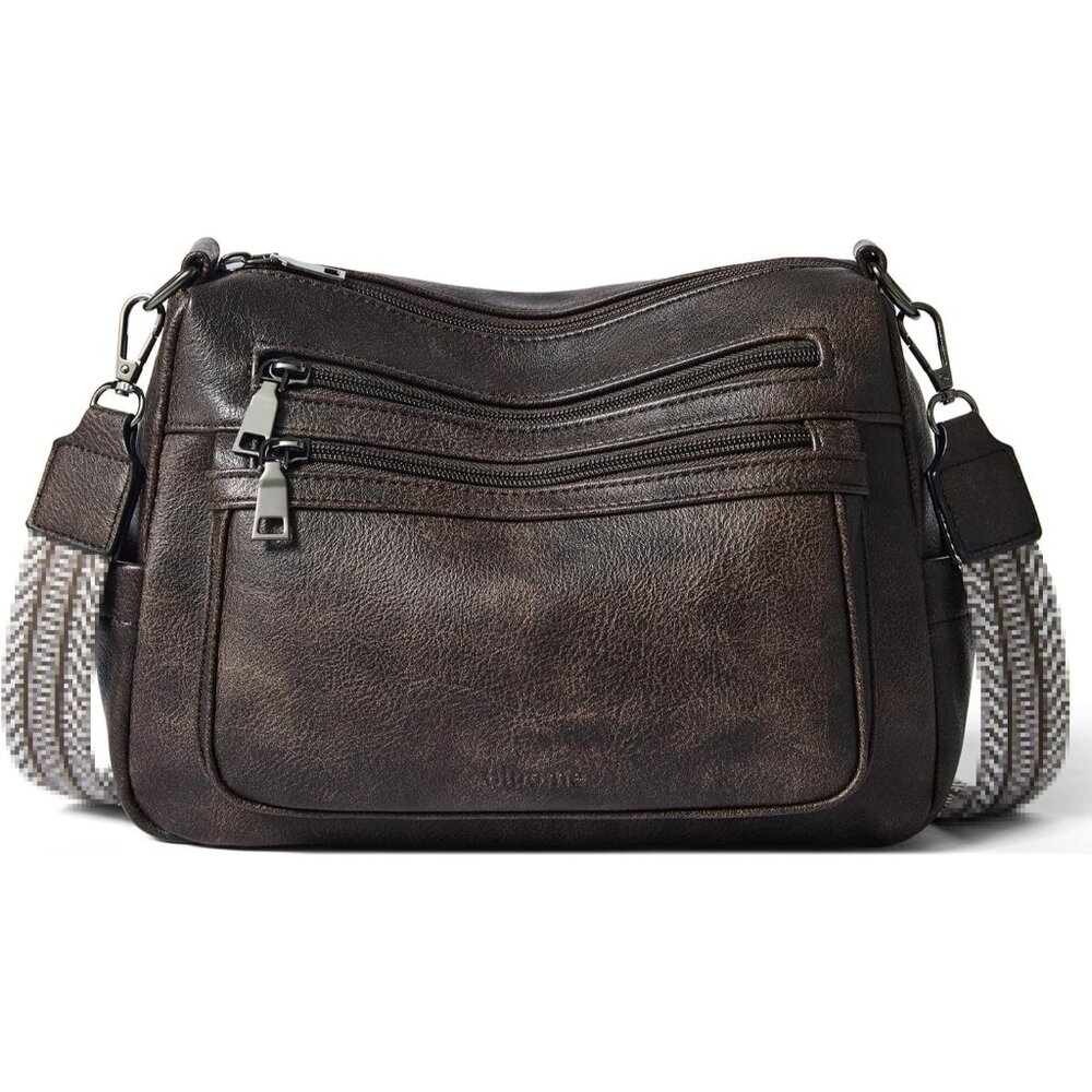 Lightweight Faux Leather Crossbody Purse For Stylish Everyday Essentials